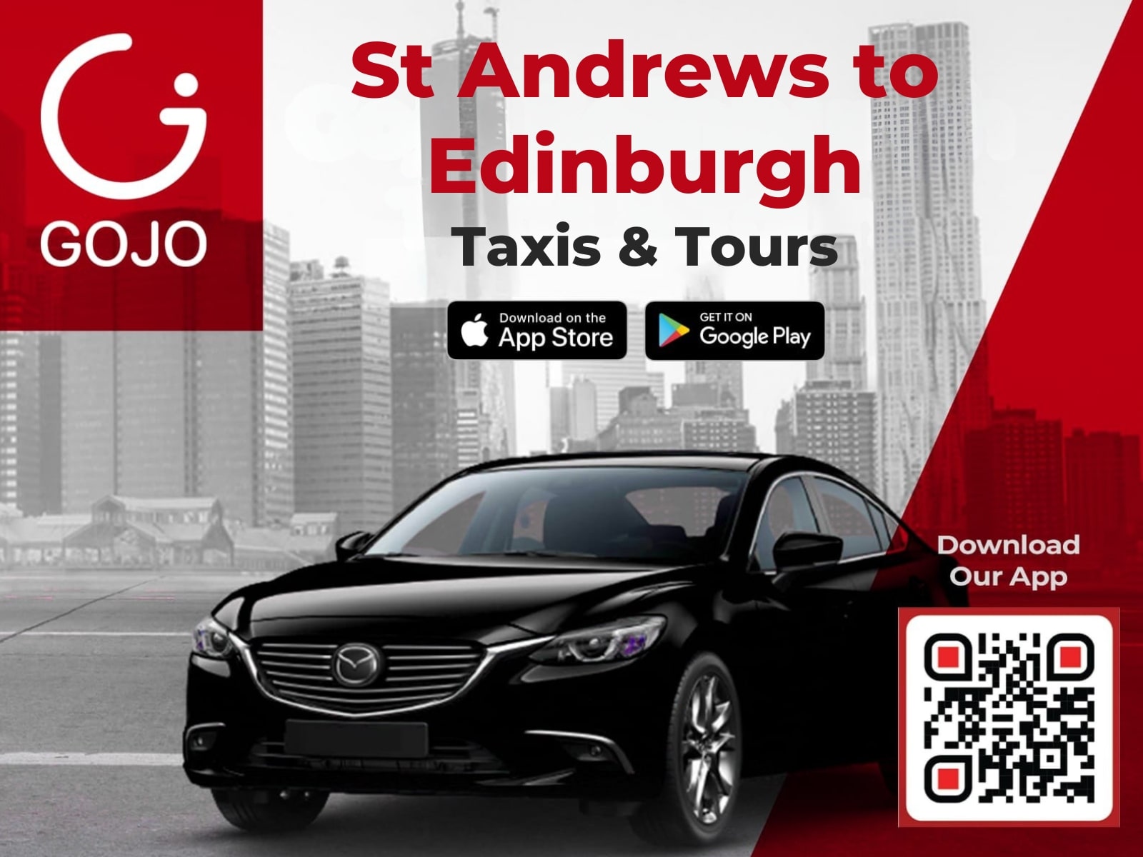 St Andrews to Edinburgh Airport Taxi