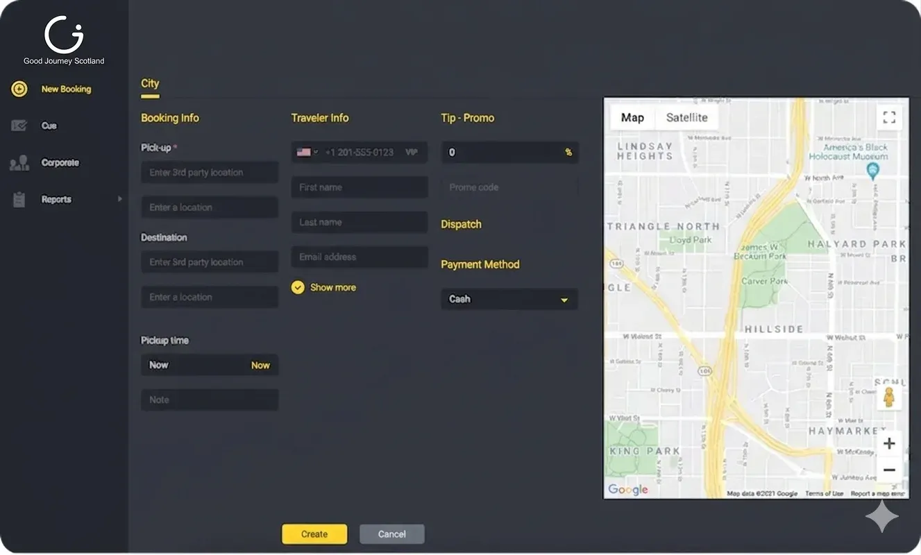Good Journey Scotland Booking Portal
